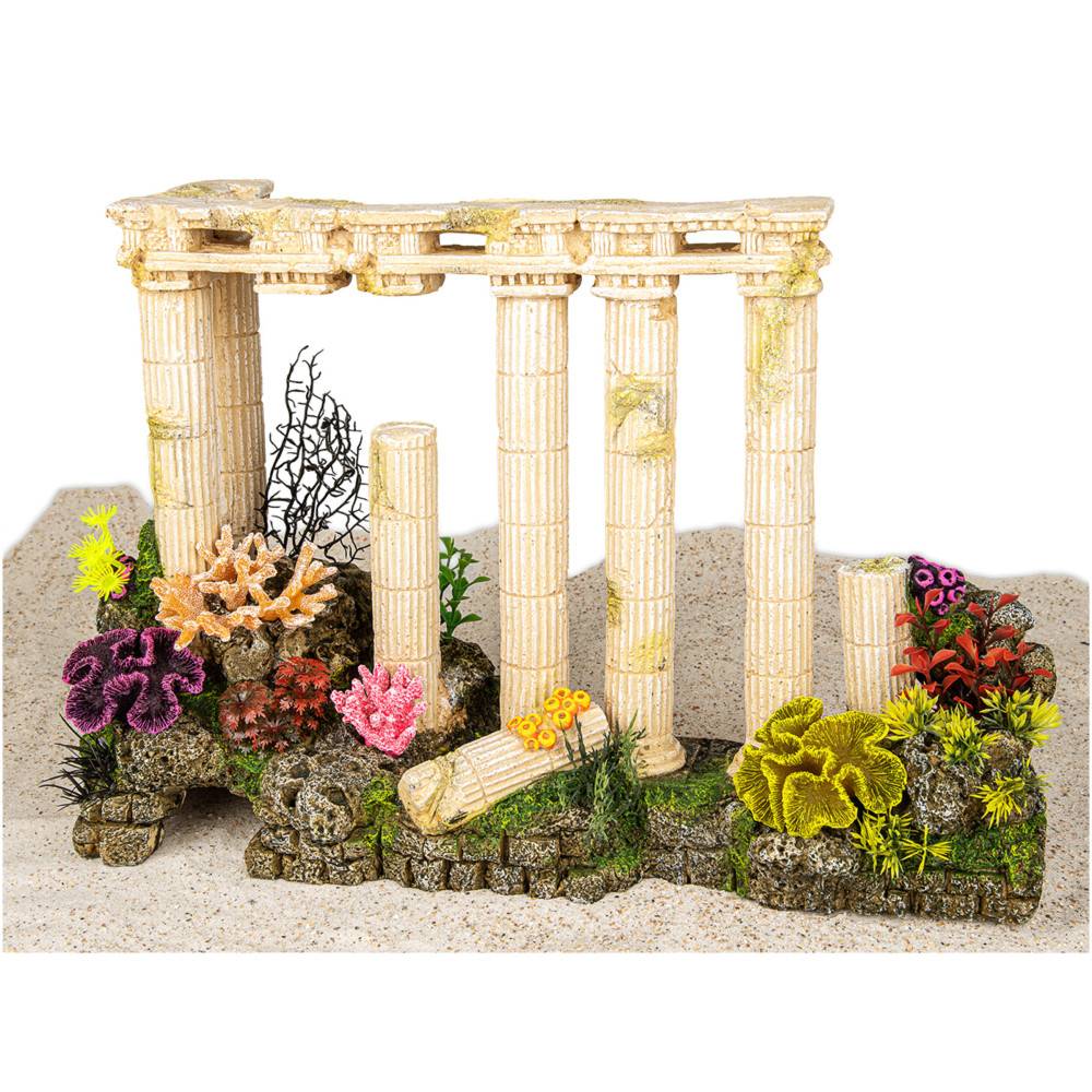 Vadigran - Colonnes antiques grecques 53 cm avec bulleur Décoration aquarium - Imagen 1