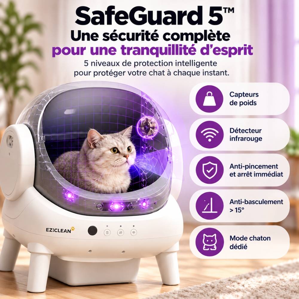 Eziclean - Litière autonettoyante connectée - maison de toilette pour chat eziclean® CATBOT K2i - Image 7