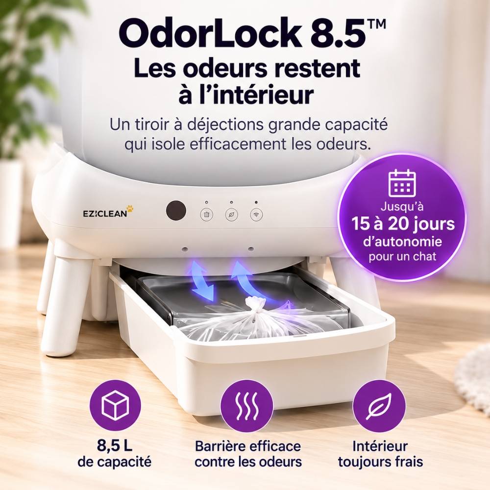 Eziclean - Litière autonettoyante connectée - maison de toilette pour chat eziclean® CATBOT K2i - Image 8