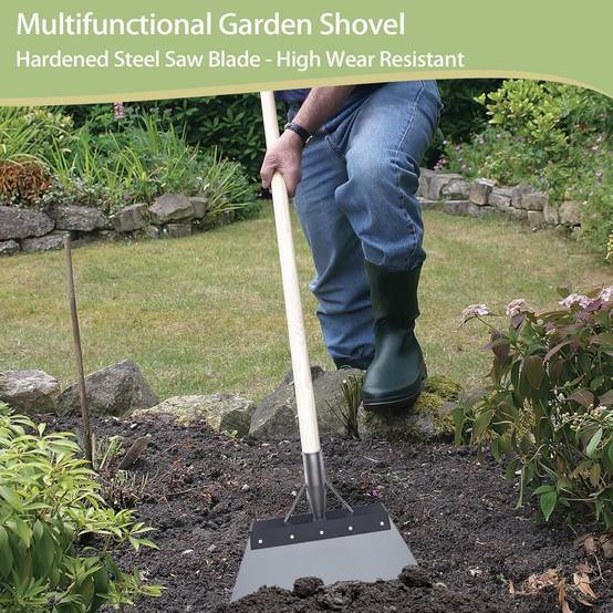 Pelle Jardin Acier Manganèse 28cm Désherbage Nettoyage Polyvalente - Living123 - Image 5