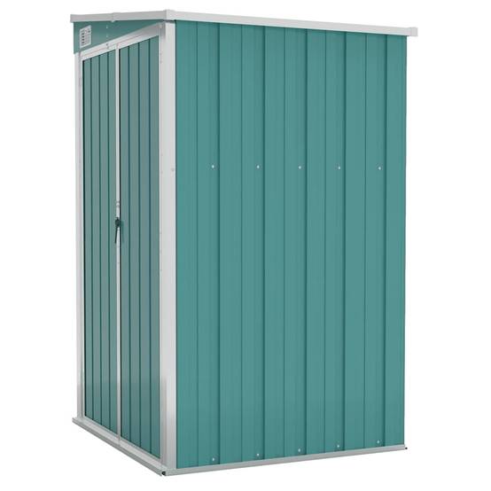 Abri de jardin 1.18m² - Cabane de jardin - Remise de jardin murale Vert 118x100x178 cm Acier galvanisé MP671 MAISON CHIC - Image 1