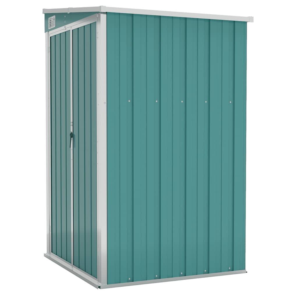 Abri de jardin 1.18m² - Cabane de jardin - Remise de jardin murale Vert 118x100x178 cm Acier galvanisé MP671 MAISON CHIC - Image 1