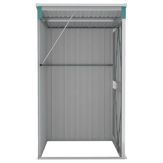 Abri de jardin 1.18m² - Cabane de jardin - Remise de jardin murale Vert 118x100x178 cm Acier galvanisé MP671 MAISON CHIC - Image 6