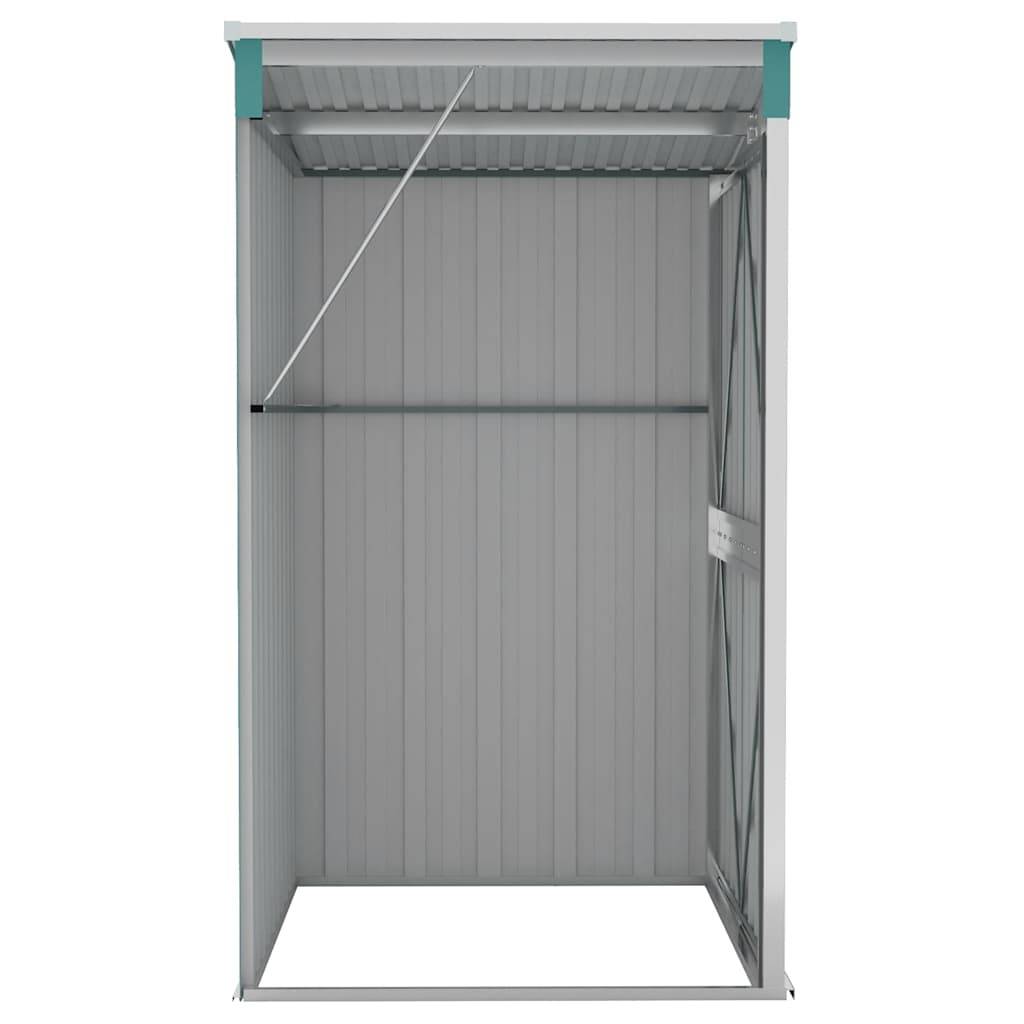 Abri de jardin 1.18m² - Cabane de jardin - Remise de jardin murale Vert 118x100x178 cm Acier galvanisé MP671 MAISON CHIC - Image 6