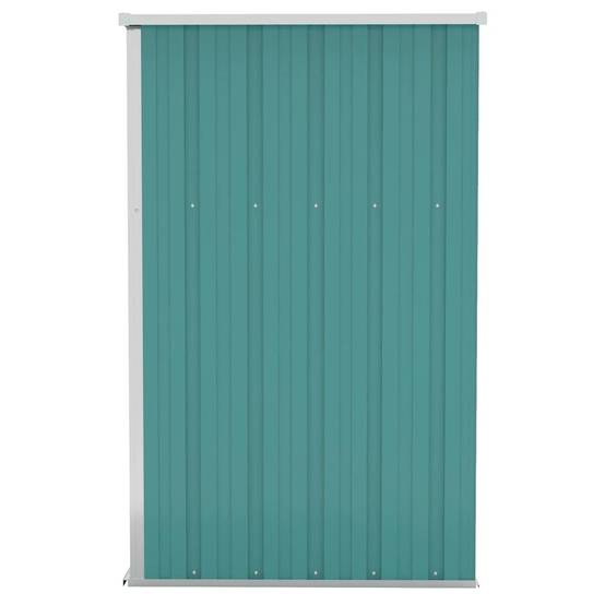 Abri de jardin 1.18m² - Cabane de jardin - Remise de jardin murale Vert 118x100x178 cm Acier galvanisé MP671 MAISON CHIC - Image 4