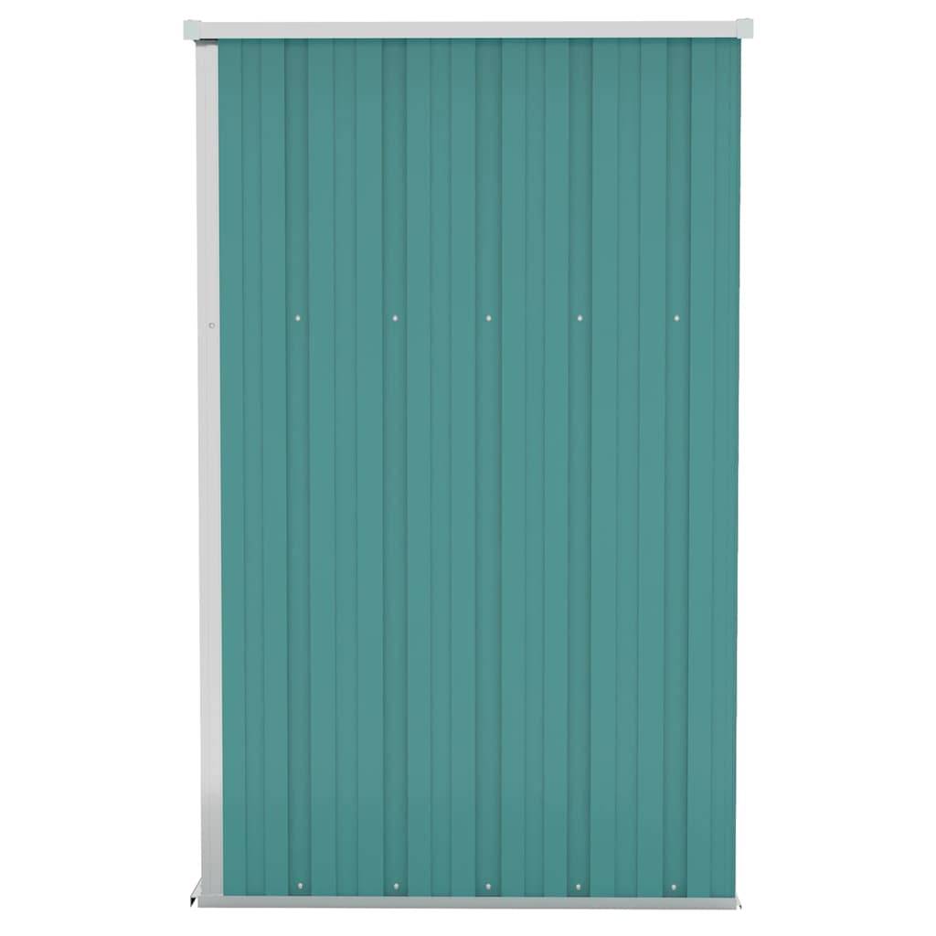 Abri de jardin 1.18m² - Cabane de jardin - Remise de jardin murale Vert 118x100x178 cm Acier galvanisé MP671 MAISON CHIC - Image 4