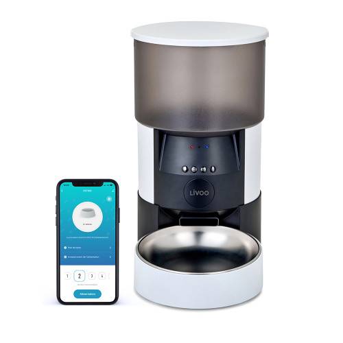 Livoo - Distributeur de croquettes connecté pour chat & petit chien - Imagen 1