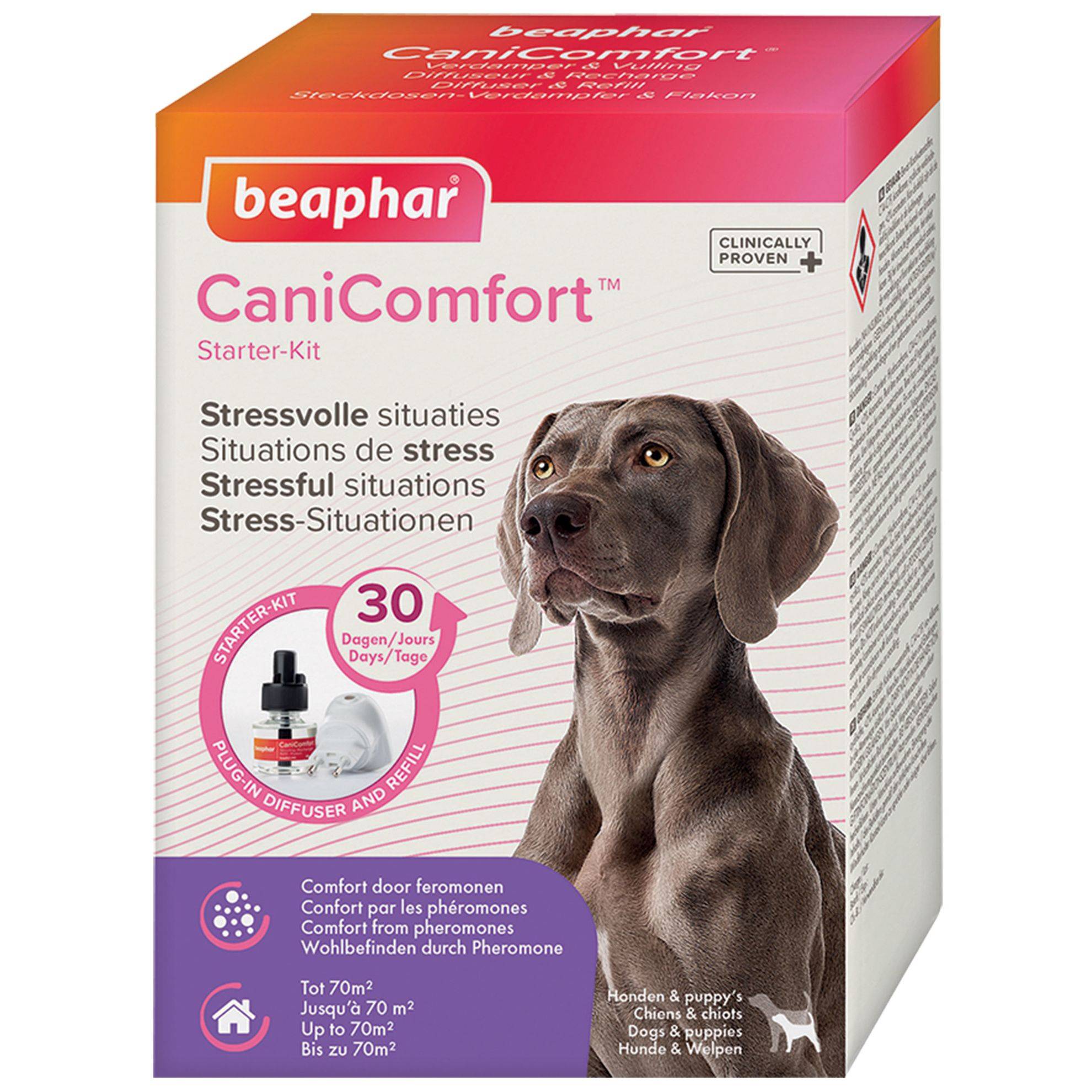 CaniComfort Diffuseur et recharge pour chiens : 48 ml BEAPHAR