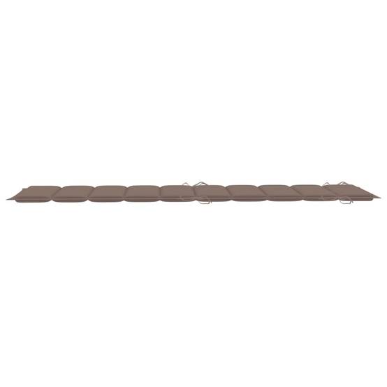 Lot de 2 Bain de soleil - Transats - Chaises longues avec table et coussins Acacia solide - MEUBLE PRO - Image 9