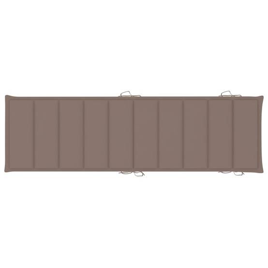 Lot de 2 Bain de soleil - Transats - Chaises longues avec table et coussins Acacia solide - MEUBLE PRO - Image 10