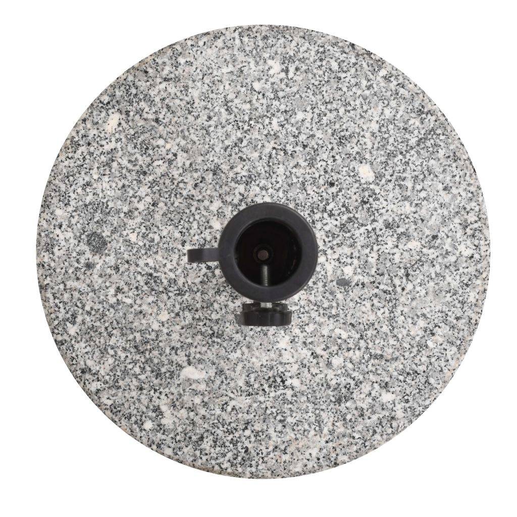 Helloshop26 - Pied base socle de parasol granite tube en acier inoxydable rond 22 kg - Imagen 3