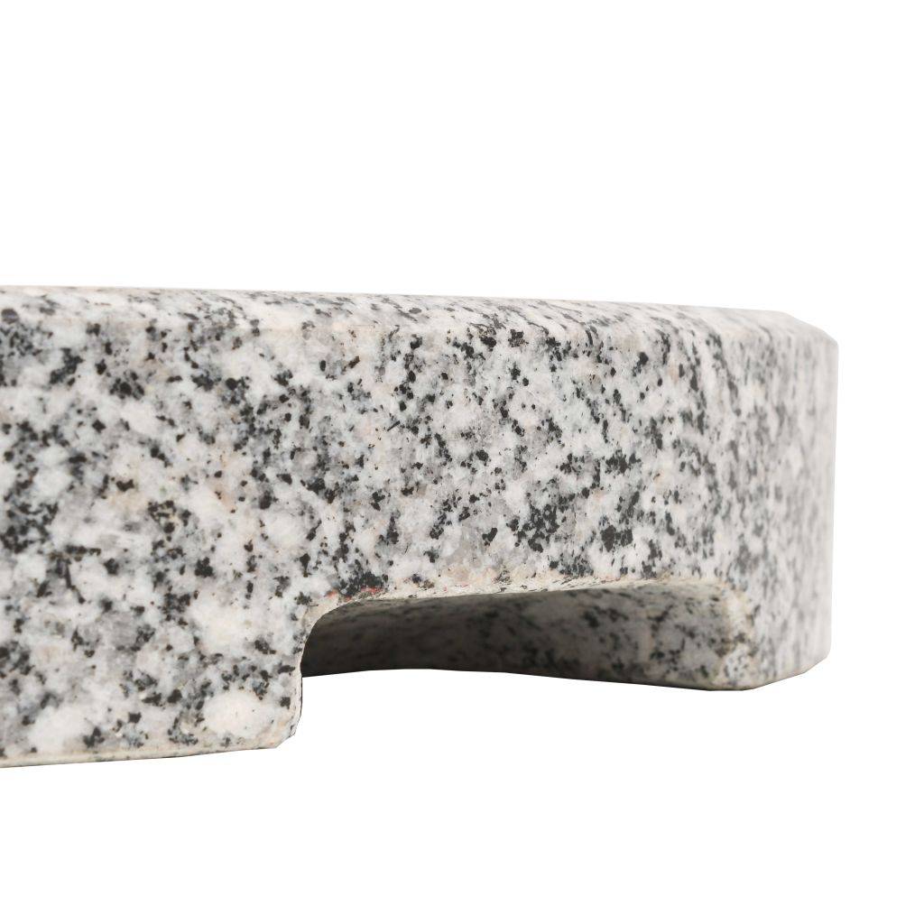Helloshop26 - Pied base socle de parasol granite tube en acier inoxydable rond 22 kg - Imagen 8