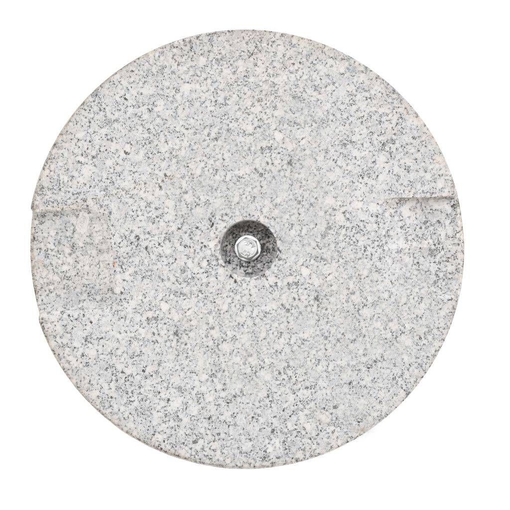 Helloshop26 - Pied base socle de parasol granite tube en acier inoxydable rond 22 kg - Imagen 7