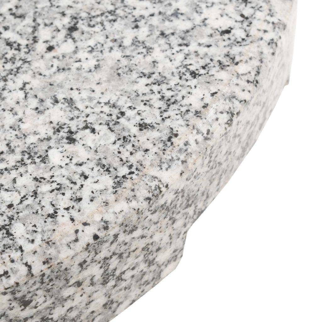 Helloshop26 - Pied base socle de parasol granite tube en acier inoxydable rond 22 kg - Imagen 5