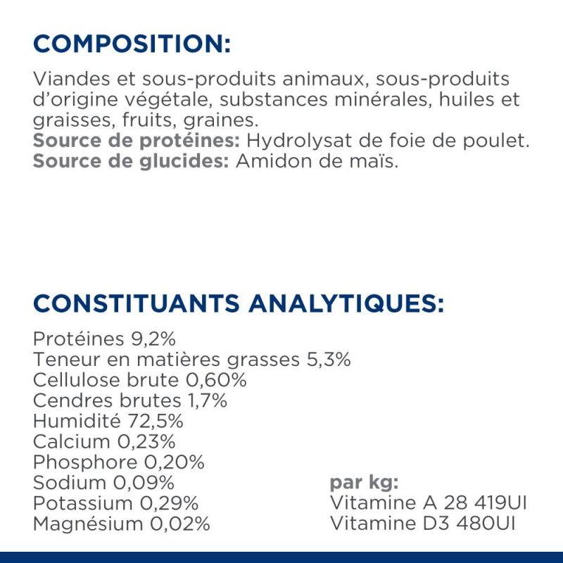 PATEE CHAT ADULT PRESCRIPTION DIETS Z/D FOOD SENSITIVITIES (boite) - HILL'S 24*156 g - Image 9