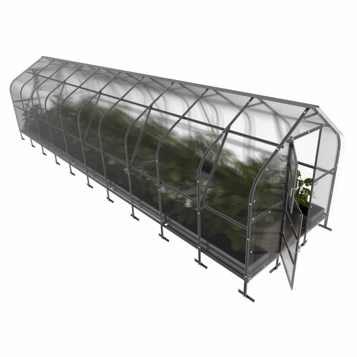 KLASIKA GREENHOUSES - Serre KLASIKA*DROP 25m2, 2,5m x 10m, 4 mm avec revêtement en polycarbonate - Image 6
