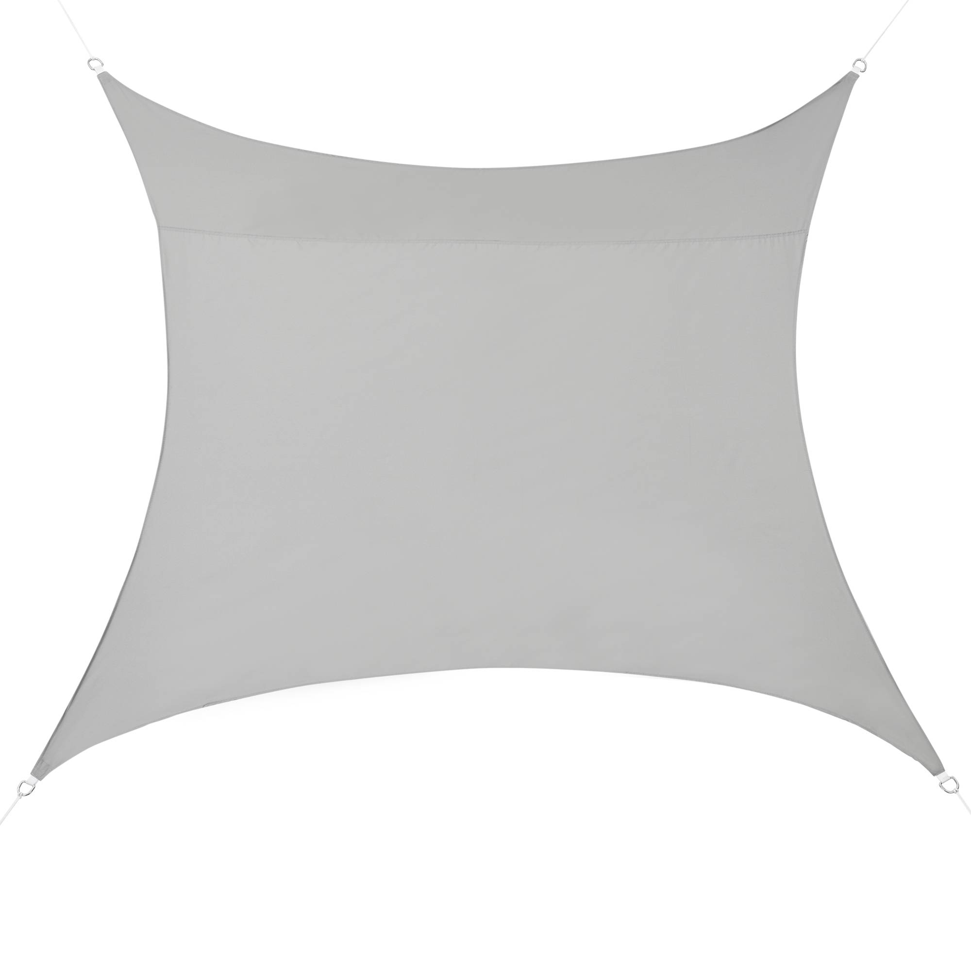 Voile d'Ombrage Lerma Carrée Gris Clair 4 x 4 m [en.casa] - Imagen 1