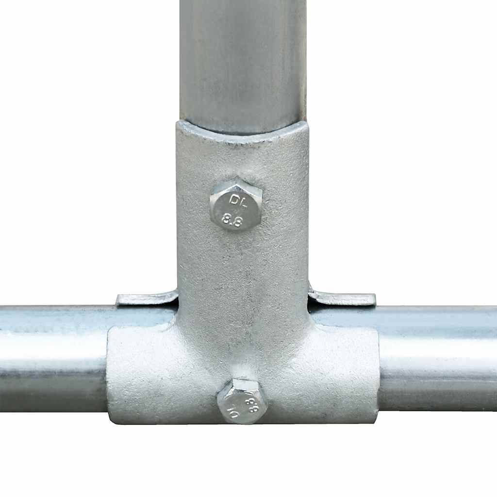 Enclos poulailler 4x2x2m acier galvanisé pour jardin extérieur Argenté – ComfortXL Outdoor Living - Image 5