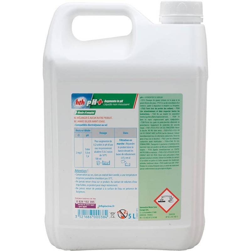 Correcteur de pH hth® pH PLUS liquide - 5L - Image 3