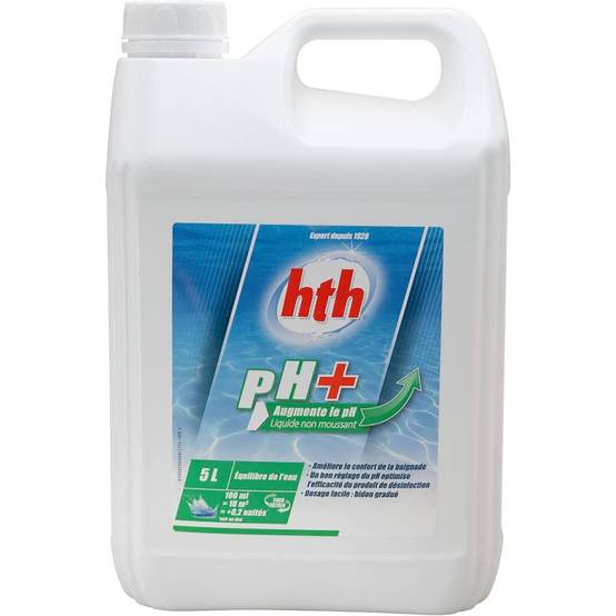 Correcteur de pH hth® pH PLUS liquide - 5L - Image 1