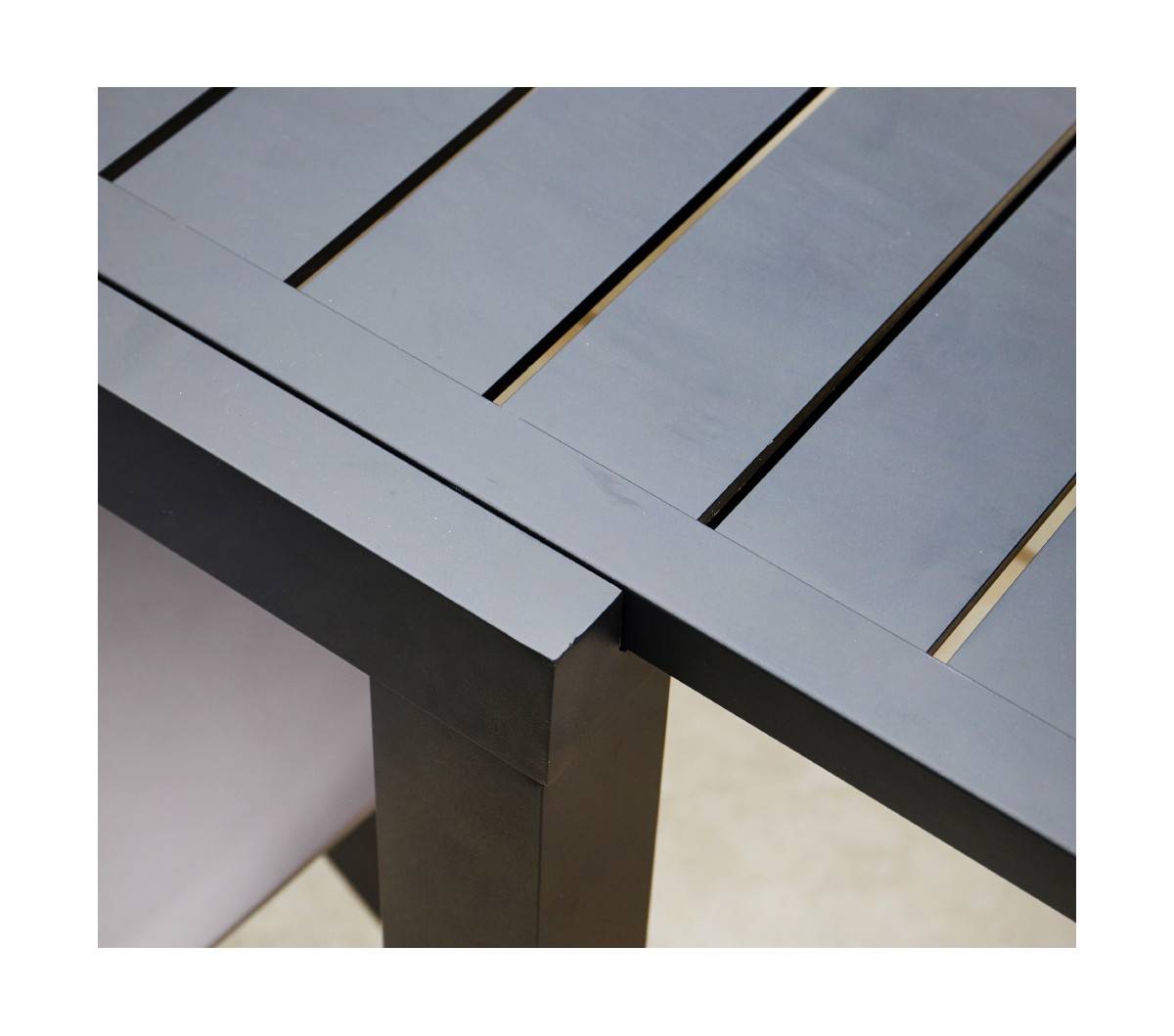 Ensemble table et chaises de jardin  8 places  Gris Anthracite  GUETHARY - Imagen 4