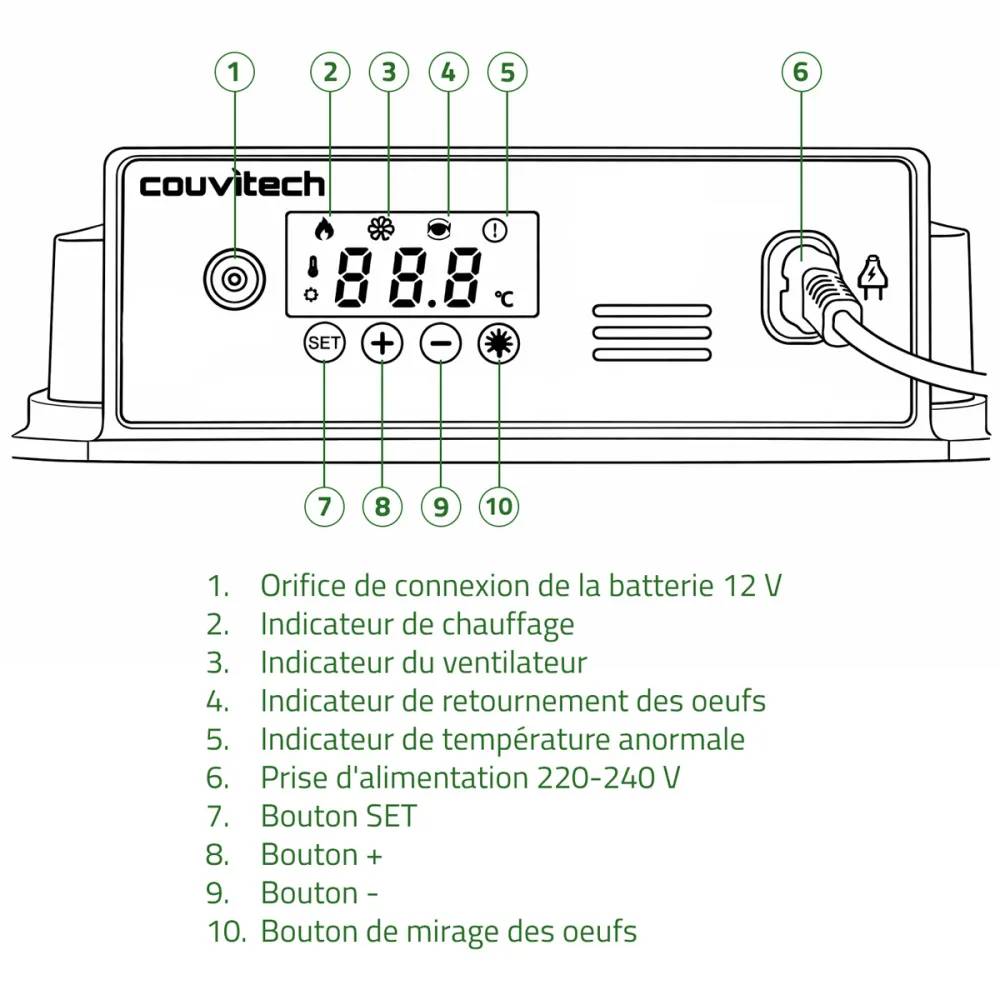 Couveuse automatique Couvitech® SP-16 – 16 œufs - Image 6
