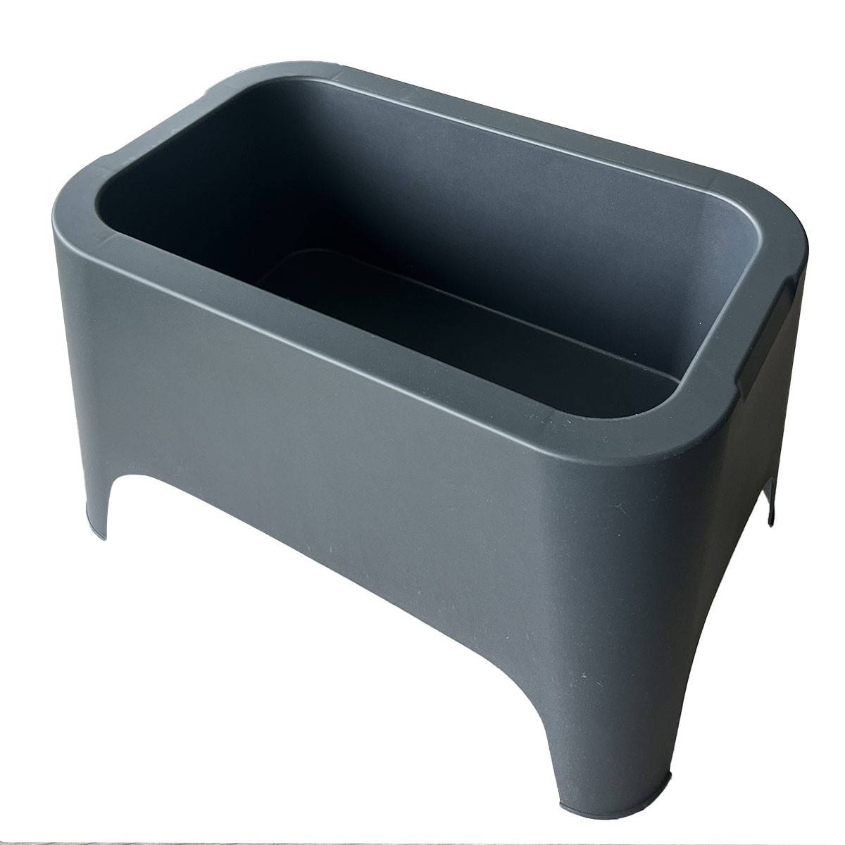 Table basse de jardin 59x 39x 36cm Anthracite Avec couvercle Extérieur / Intérieur TOOMAX - Imagen 6
