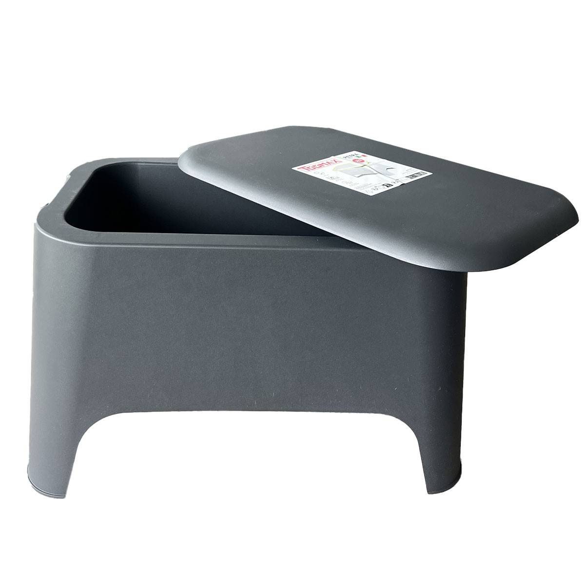 Table basse de jardin 59x 39x 36cm Anthracite Avec couvercle Extérieur / Intérieur TOOMAX - Imagen 8