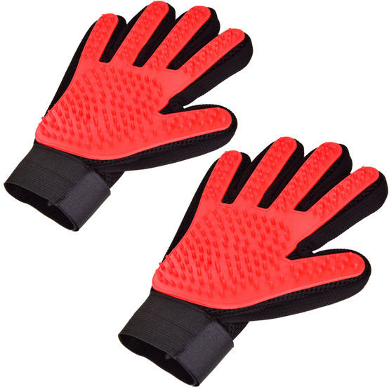 Gant Brossage Animaux | Rouge | Adulte- VENTEO - Image 1