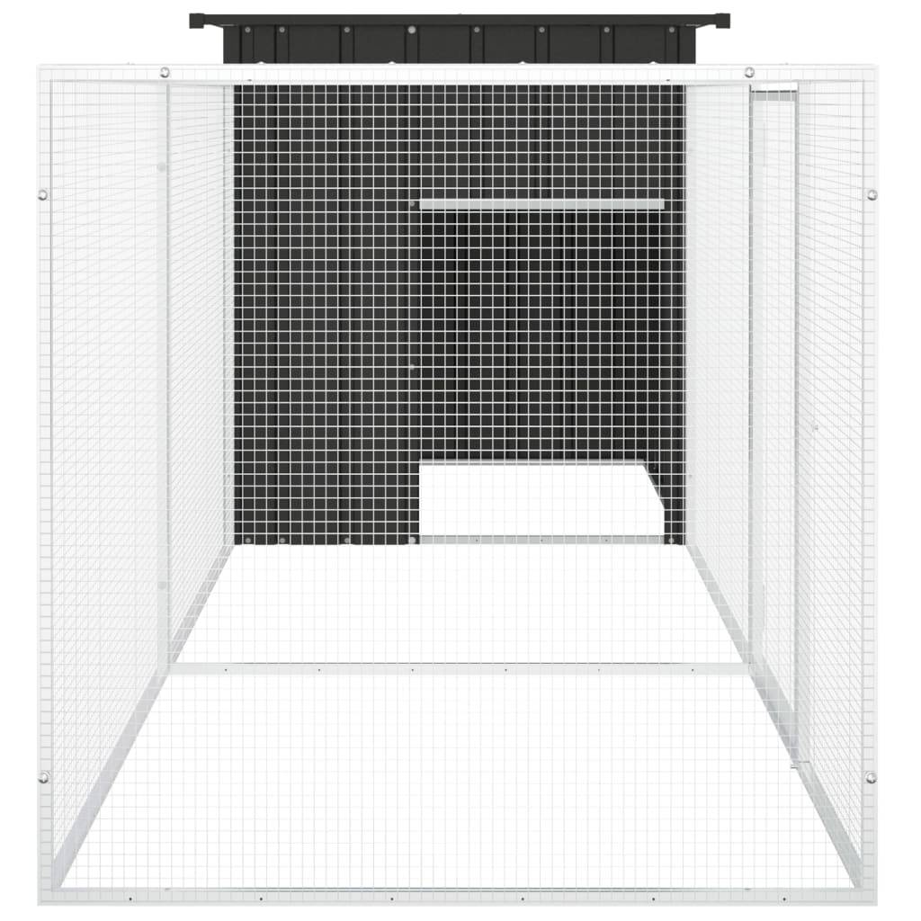 Vidaxl - Poulailler Anthracite 300x91x100 cm Acier galvanisé vidaXL 3106452 - Image 5