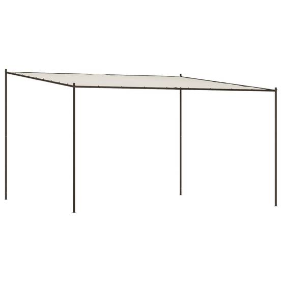 Maison Chic - Pergola Jardin - Tonnelle de jardin - Belvédère blanc 4x4 m 180 g/m² tissu et acier MI112 - Image 1