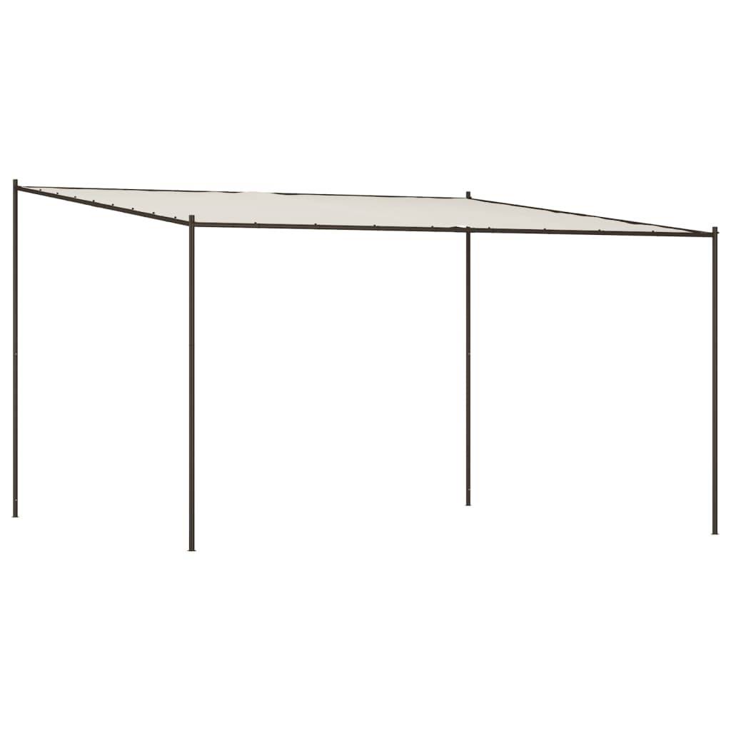 Maison Chic - Pergola Jardin - Tonnelle de jardin - Belvédère blanc 4x4 m 180 g/m² tissu et acier MI112 - Image 1