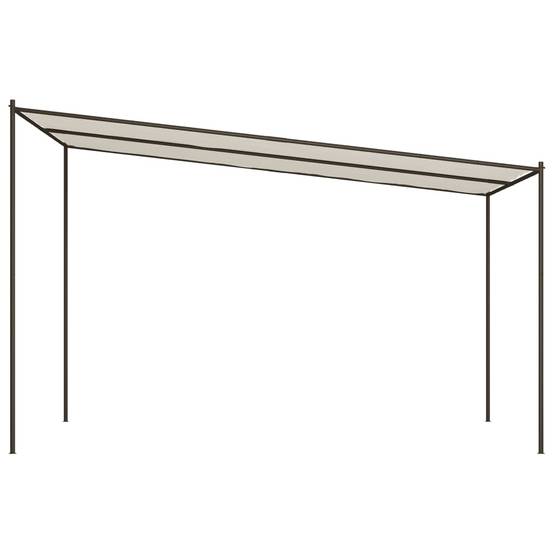 Maison Chic - Pergola Jardin - Tonnelle de jardin - Belvédère blanc 4x4 m 180 g/m² tissu et acier MI112 - Image 4