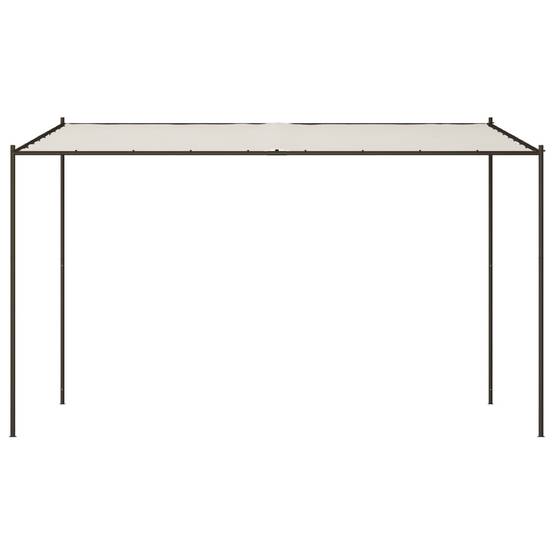 Maison Chic - Pergola Jardin - Tonnelle de jardin - Belvédère blanc 4x4 m 180 g/m² tissu et acier MI112 - Image 3