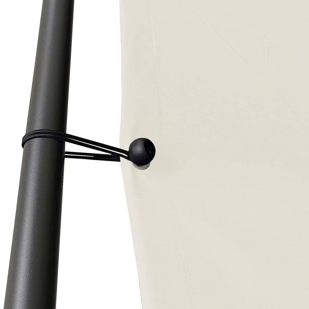 Maison Chic - Pergola Jardin - Tonnelle de jardin - Belvédère blanc 4x4 m 180 g/m² tissu et acier MI112 - Image 5