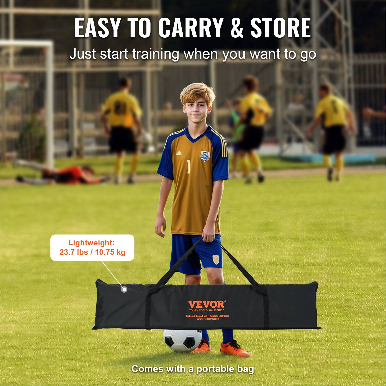 Filet De Rebond Football Réglable – Rebondisseur Pour Enfants Et Ados, équipement Polyvalent Pour Foot, Volley Et Baseball