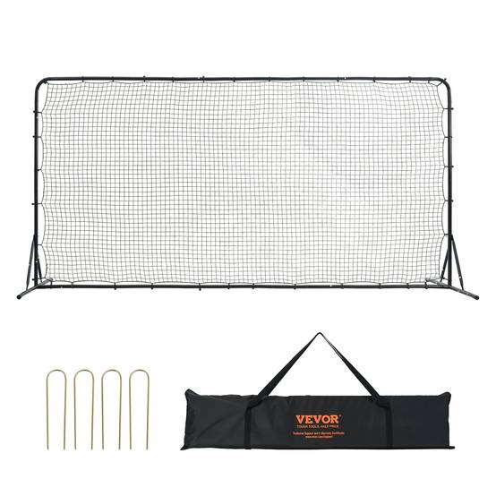 Vevor - VEVOR Filet rebond football 366x183cm, rebondisseur, sac portable, entraînement passes, volley. - Image 1
