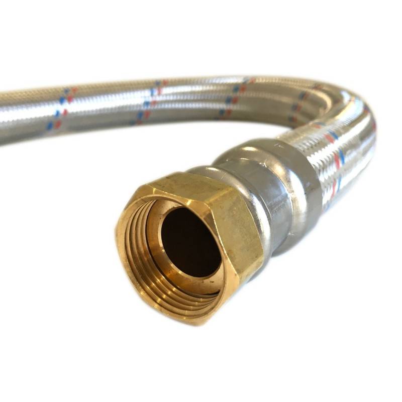 Flexible droit Ø24mm raccordement Femelle - Femelle 1'' Longueur 50cm - Image 5