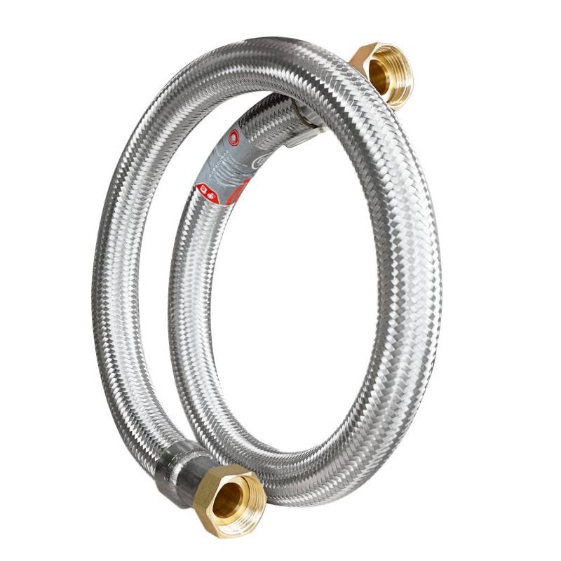 Flexible droit Ø24mm raccordement Femelle - Femelle 1'' Longueur 50cm - Image 1