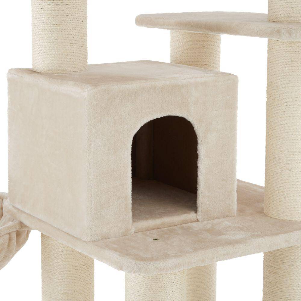 Helloshop26 - Arbre à chat 195 cm beige/blanc - Imagen 6