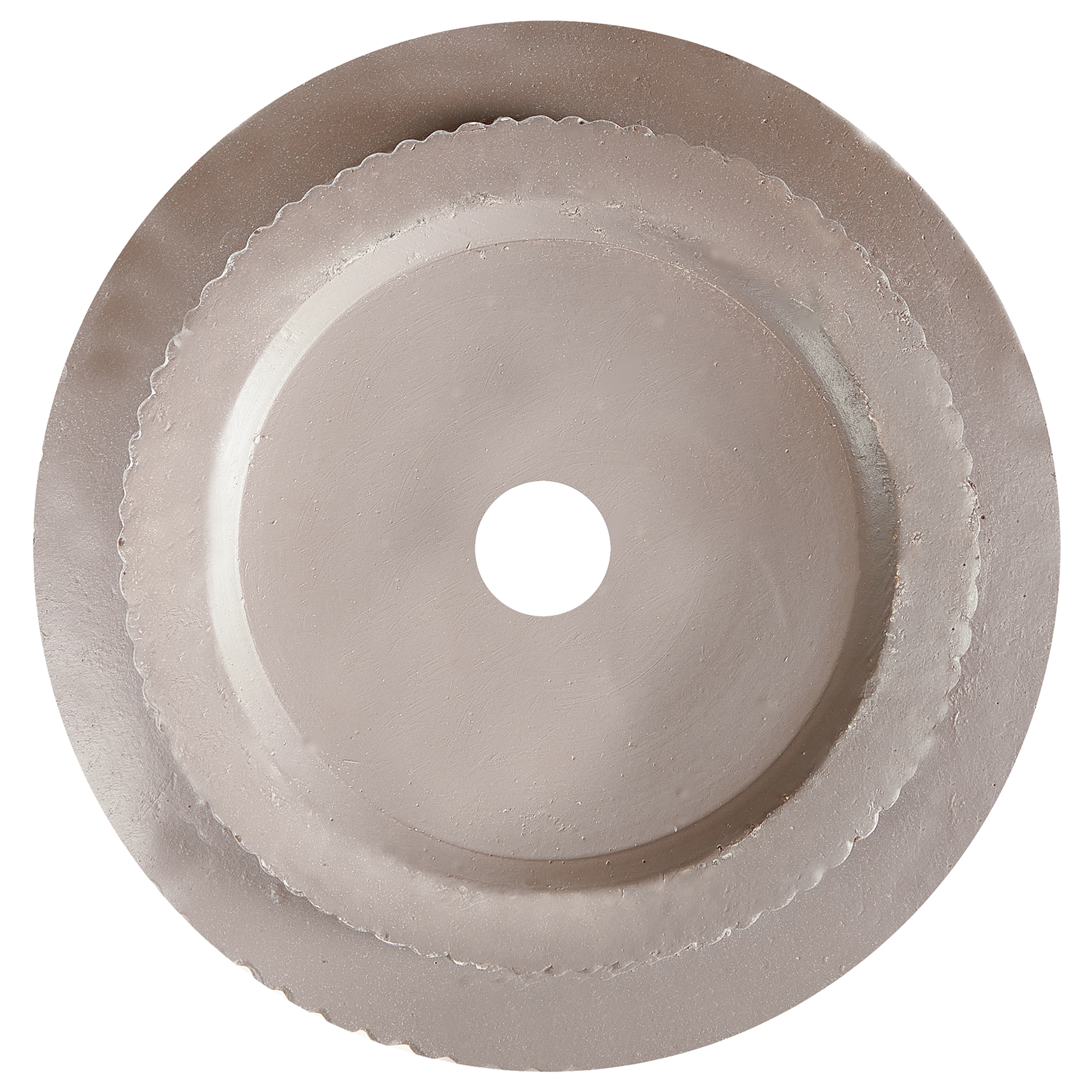 Pot de Fleurs Taupe en Fibre d\'argile à Nervures 24 x 24 x 24 cm avec Trou de drainage Cache-pot Extérieur pour Jardin Patio - Image 4