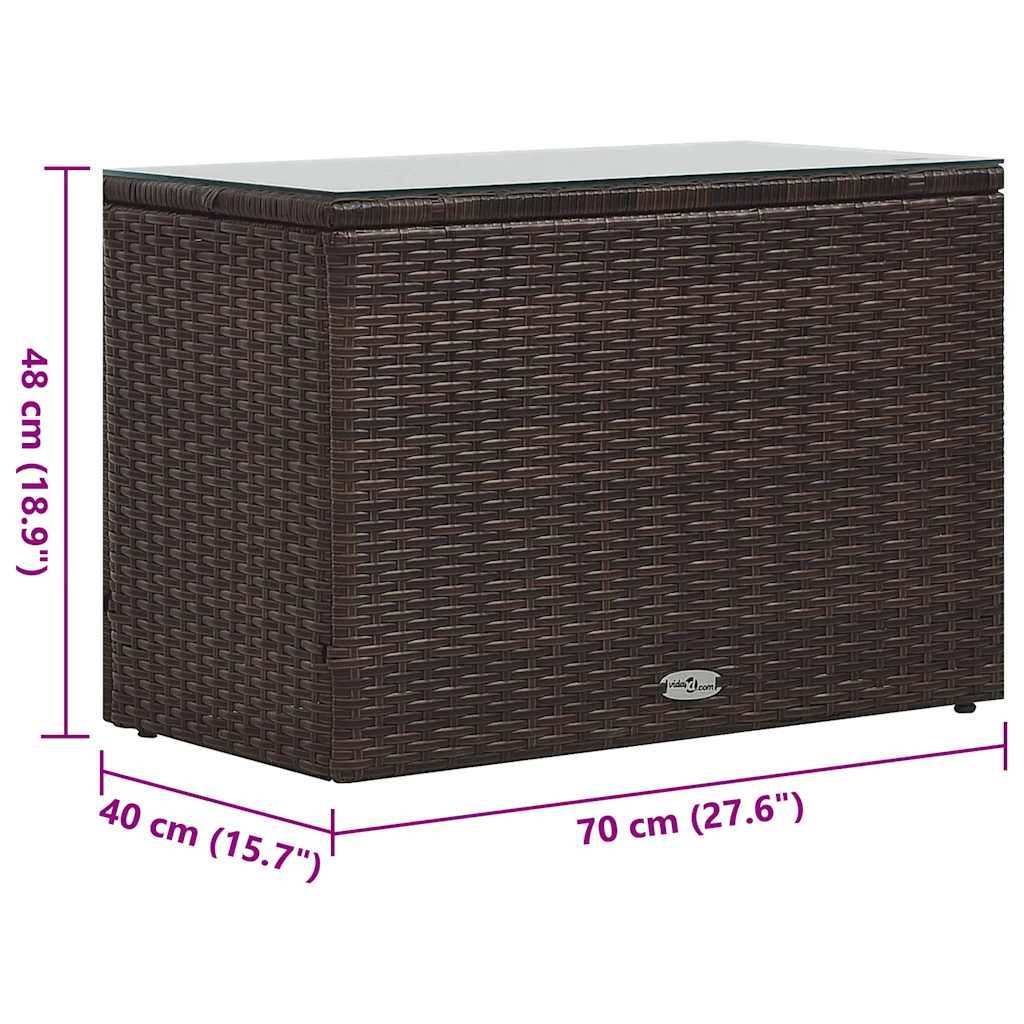 Vidaxl - Salon de jardin 5 pcs avec coussins Résine tressée Marron vidaXL 47812 - Imagen 3