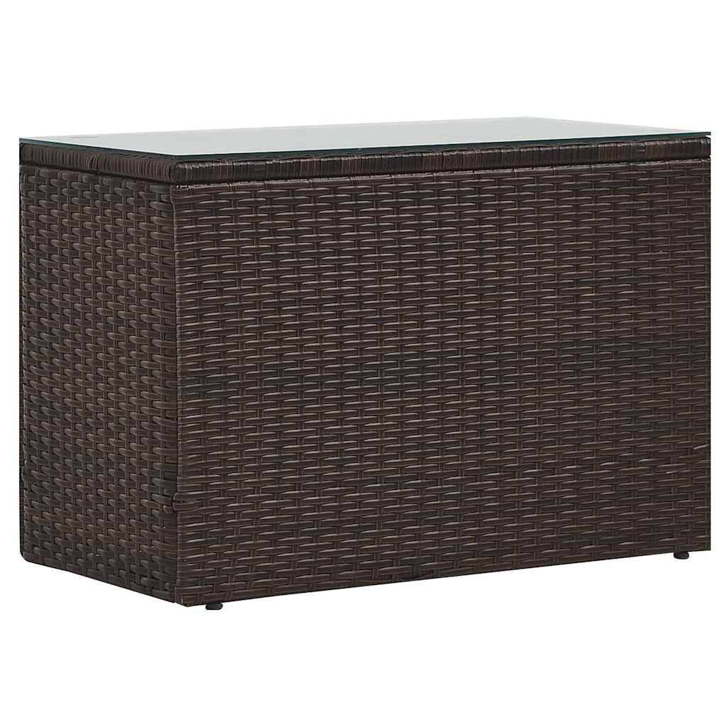 Vidaxl - Salon de jardin 5 pcs avec coussins Résine tressée Marron vidaXL 47812 - Imagen 8