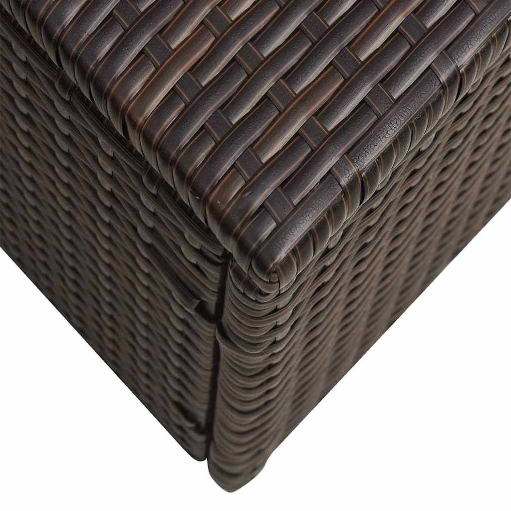 Vidaxl - Salon de jardin 5 pcs avec coussins Résine tressée Marron vidaXL 47812 - Imagen 4