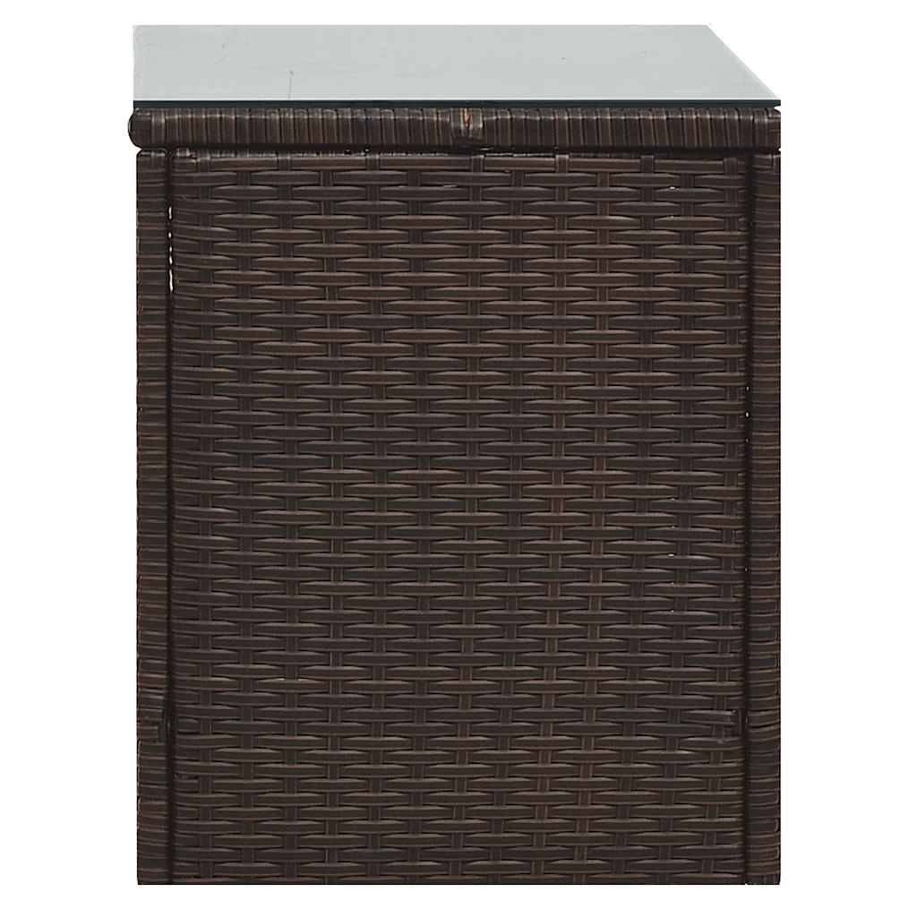 Vidaxl - Salon de jardin 5 pcs avec coussins Résine tressée Marron vidaXL 47812 - Imagen 7