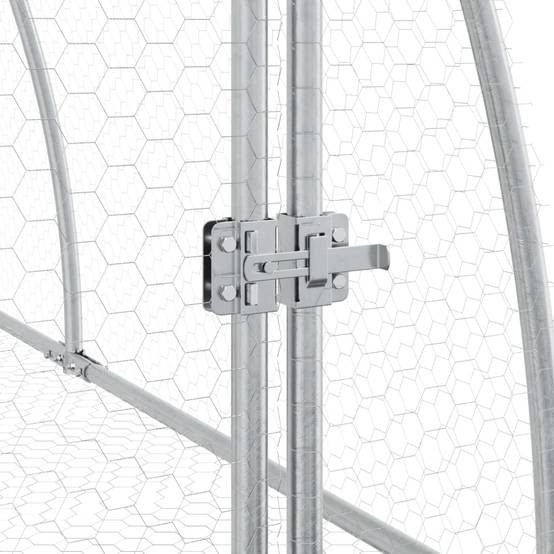Vidaxl - Clapier argenté 105x600x120 cm acier galvanisé vidaXL 3281529 - Image 5