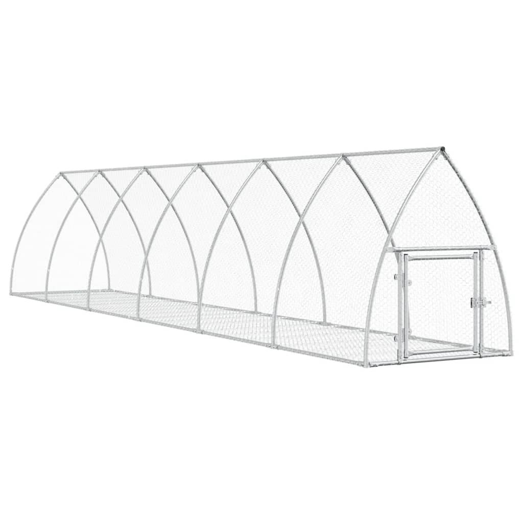 Vidaxl - Clapier argenté 105x600x120 cm acier galvanisé vidaXL 3281529 - Image 2
