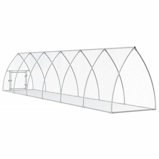 Vidaxl - Clapier argenté 105x600x120 cm acier galvanisé vidaXL 3281529 - Image 7