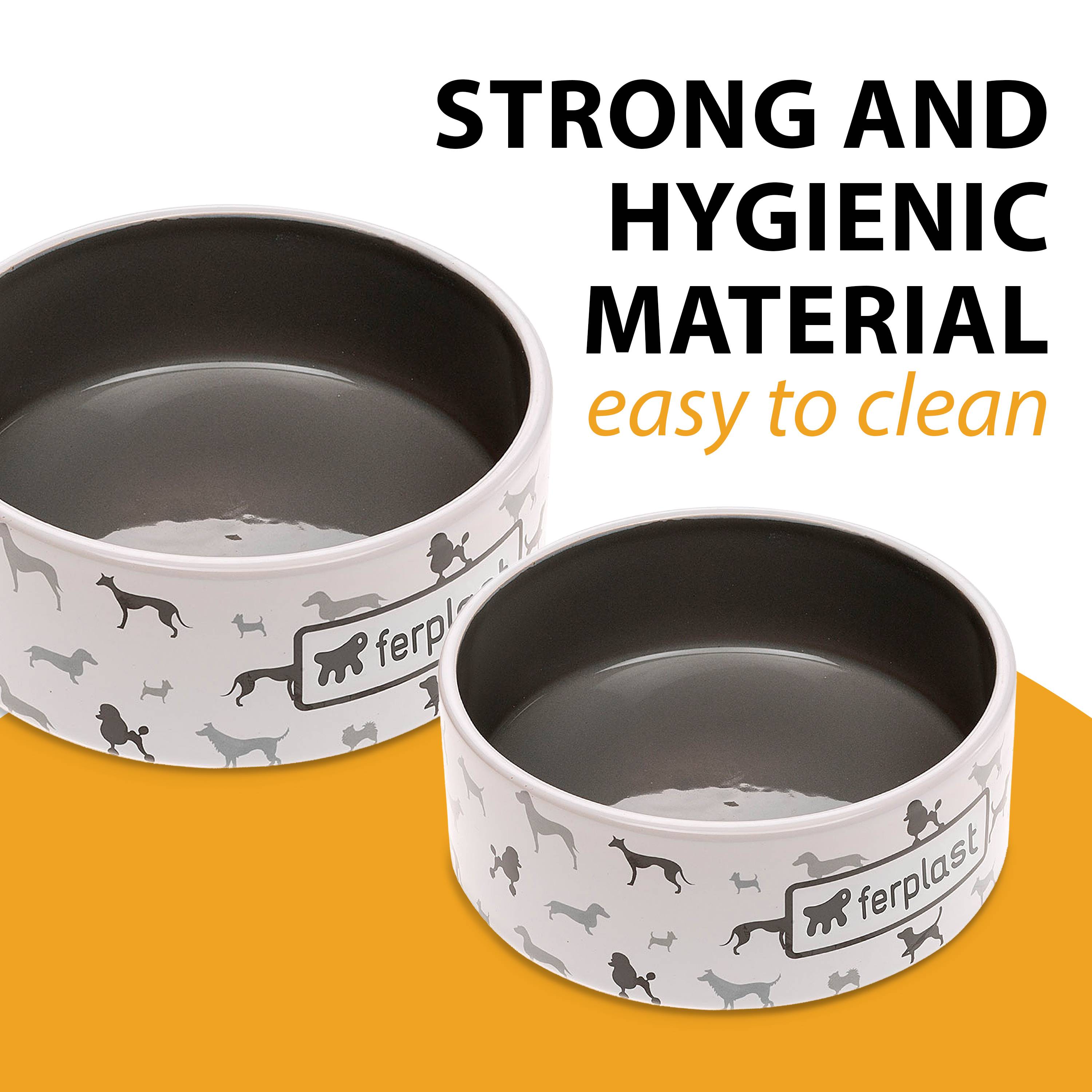 Ferplast - Ecuelle en Céramique pour Petits Chiens et Chats, JUNO SMALL, Fantaisie originale - Imagen 5