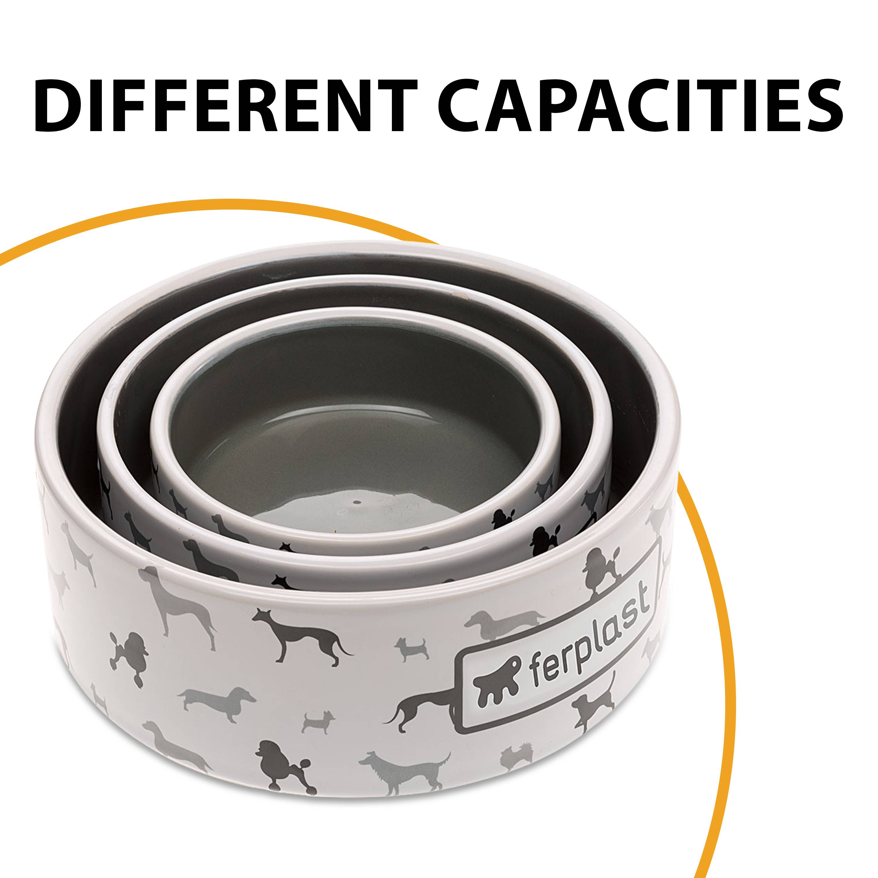 Ferplast - Ecuelle en Céramique pour Petits Chiens et Chats, JUNO SMALL, Fantaisie originale - Imagen 7